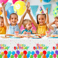 Fall Thanksgiving decorations, Disposable Tablecloth - Balloons birthday - image 4
