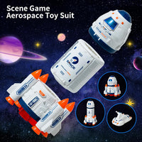 Wbzle space capsule rocket toy with lights, sound and astronaut figure - view 16