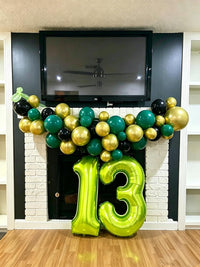 Number Balloons 1st Birthday Decorations - Light Green / Number 6 - image 4
