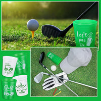 Norme 24 reusable plastic soccer party cups in 4 printed styles - view 24