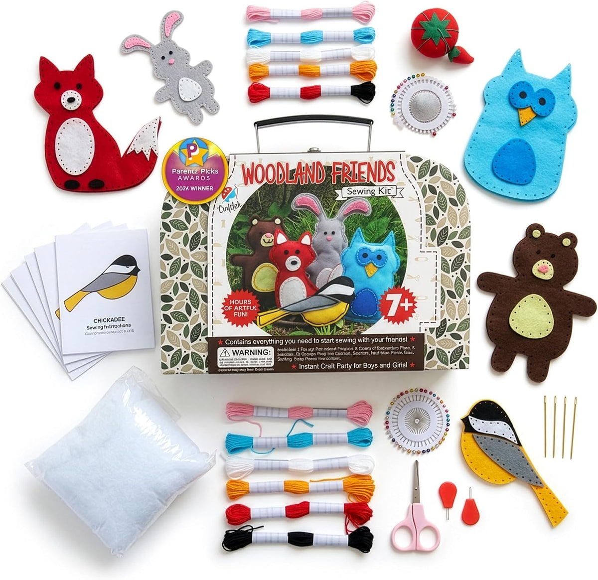 CraftLab Woodland Animals Kids Sewing Kit - image 3