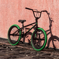 cubsala Crossea 18 20 Inch Kids Freestyle BMX Bike for 5-13 Years Old – Fun for Kids & Family - Black & Green / 20 Inch / With 4 Pegs&360° Rotator - image 4