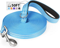 Long Dog Leash XiaZ Training Leashes 10/15/20/30/50/100ft Long Lead - A-Blue / 50 Feet