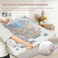 BuilderButler Lightweight 1500 Pieces Rotating Puzzle Board with 6 - Plastic-4 Drawers / Small-1000pcs - image 3