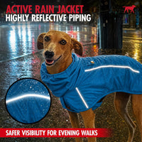Tuff Pupper Waterproof Dog Raincoat - Pacific Blue / X-Large (60-80 lbs) - image 4