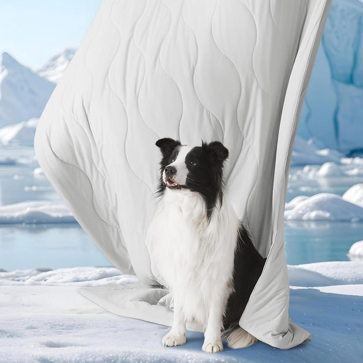 Bedsure ArcticMax Q-MAX>0.5 Premium Cooling Blanket for Medium - Pearl Grey / M(30x40") - image 2