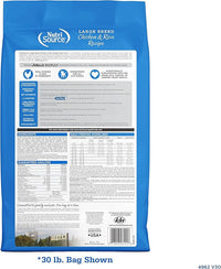 NutriSource Adult Dog Food, Made with Chicken and Rice, Large Breed, with Wholesome Grains, 30LB, Dry Dog Food
