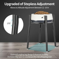 PROERR Raised Single Dog Bowl Stand for Medium Large - image 3