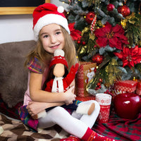 Bencailor Christmas doll clothes for 18 inch dolls in red and white cowgirl style with hat and boots - view 17