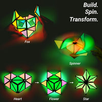 TOSY Magnet Pyramid Glow - 1 Cube Transforms into 1 Billion Shapes, 12 Pieces, 243 Magnets - Mixed (Set of 2) - image 4