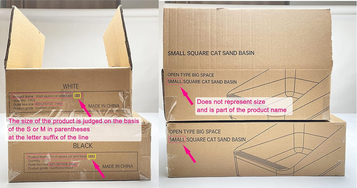 Open Cat Litter Box:Odor Reducing Anti Splash Design – Daily Care for Cats - Pink M - image 3
