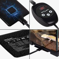 REPTI ZOO Upgrade Reptile Heat Mat with Thermostat - 11W - image 3