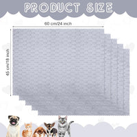SmoothNovelty 5 Pcs Waterproof Guinea Pig Cage Liner - Gray / 18" X 24" / Waffle - image 2