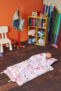 EVERYDAY KIDS Born to Dance Ballerina toddler nap mat with removable pillow and attached blanket - view 7