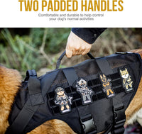 OneTigris No Pull Tactical Dog Harness for Medium Dogs - Black / XS - image 4