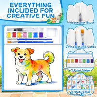 CHICAUP Paint with Water Coloring Books for Kids - Light Blue - image 2