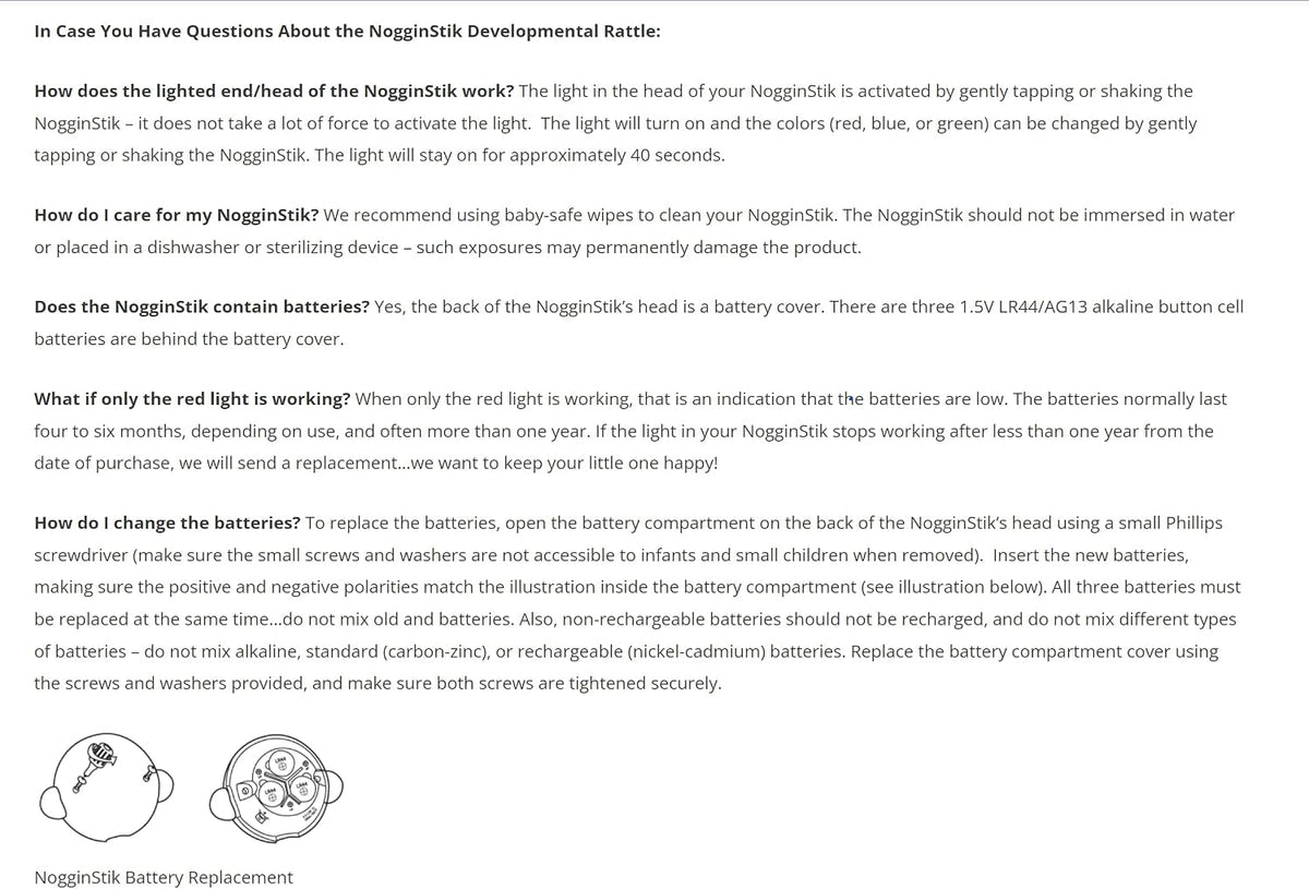 SmartNoggin NogginStik light-up developmental baby rattle with mirror and textured handle - view 3