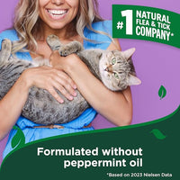 Vet's Best Natural Flea & Tick Home Spray for Cats – Cotton Spice Scented Indoor Pest Control Mist – Natural Flea Prevention with Certified Plant-Based Ingredients – 96 oz Refill – Made in USA
