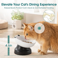 vancasso Slow Feeder Cat Bowls - Black - image 3