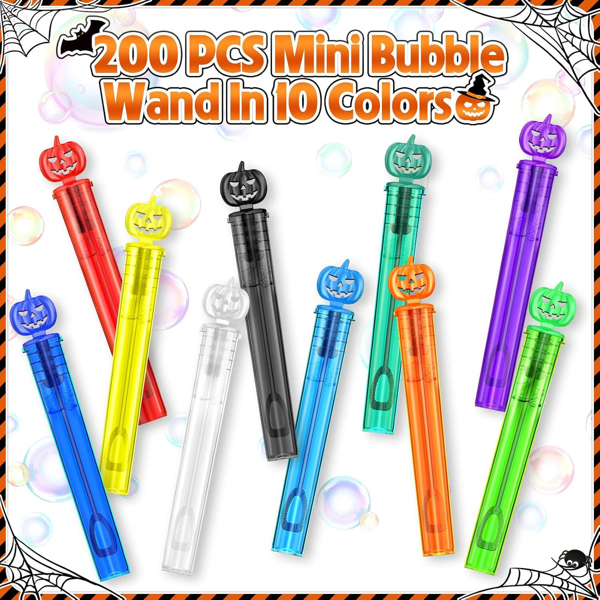 SpringFlower 36-pack of mini Halloween bubble wands in 4 colors - view 8