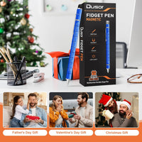 Gifts for Men Fidget Pen, Christmas Stocking Stuffers for Men Teen Boys – Fun for Kids & Family - Blue - image 2