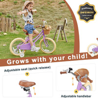 Petimini 12 14 16 18 20 Inch Kids Toddler Bike for Boys Girls – Fun for Kids & Family - Purple / 14 Inch - image 3