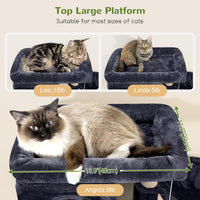 Globlazer F66 Corner Cat Tree - Dark Grey / 66 inch - image 2