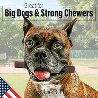 ValueBull USA Collagen Sticks for Dogs, 6 Inch Thick Chews, Natural Long-Lasting Dog Treats, 100 Count Bulk Pack - Promotes Joint, Skin & Coat Health with Glucosamine and Chondroitin
