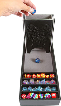 Forged Dice Co. Citadel Dice Tray and Tower, Storage Box - Gray - image 2