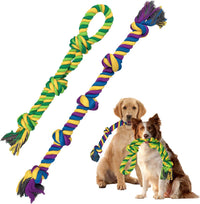 Flirt Pole for Dogs, Interactive Toys Tug-of-war for Pet - 2 Pack-26.7Inch