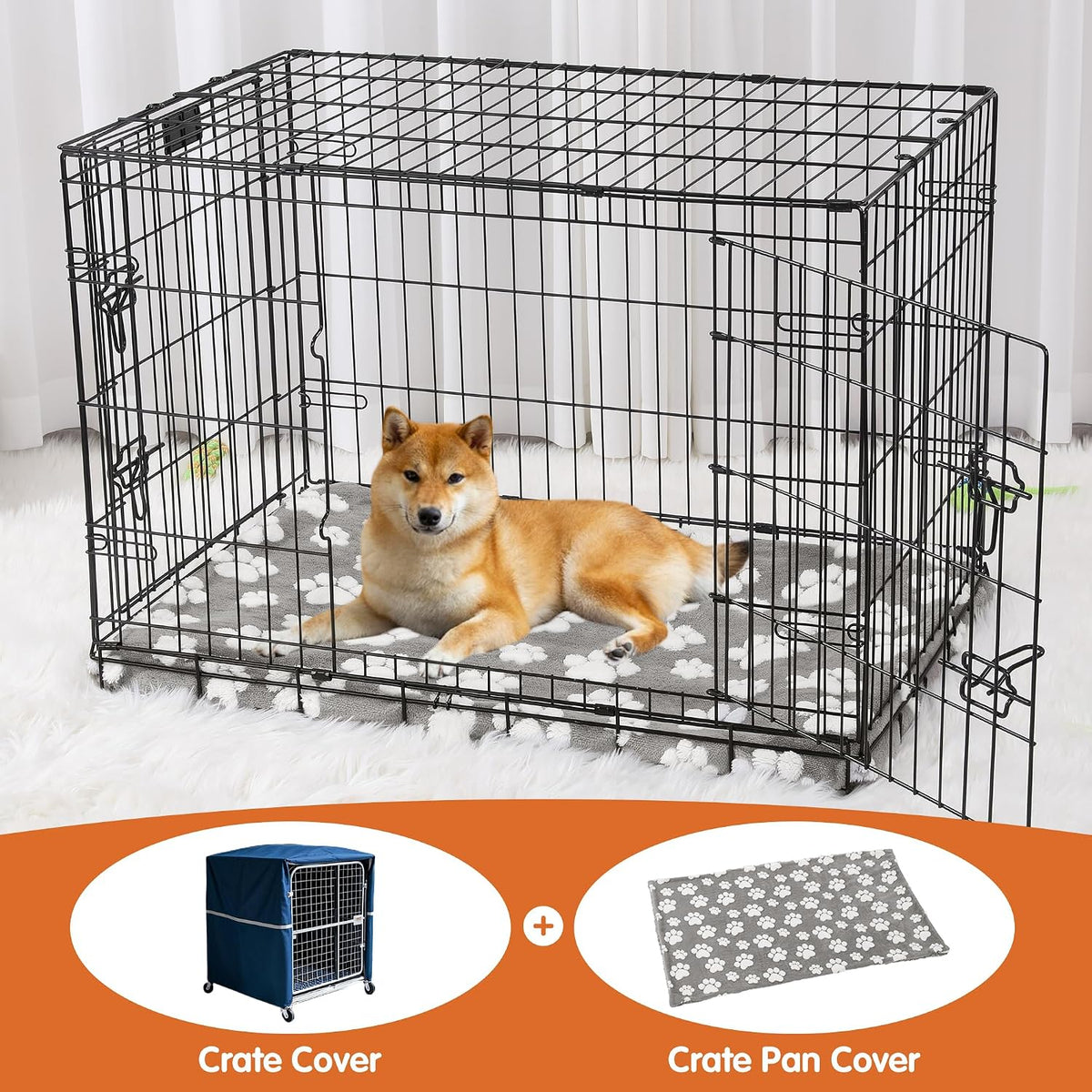 BALAPET Washable Dog Crate Pan Cover - 49.2"L x 30.7"W x 1.0"H - image 3