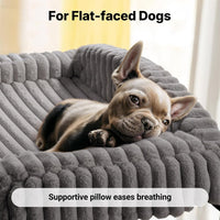 Veehoo Elevated Dog Bed with Bolster Cushion - Grey / 24.0"L x 18.0"W x 8.3"Th - image 3
