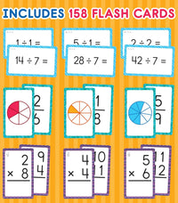 Carson Dellosa 3-Pack Math Flash Cards, Ages 8-12 - image 3