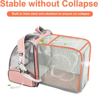 Texsens Innovative Traveler Bubble Backpack Pet Carriers for Cats - Expandable-Pink - image 3