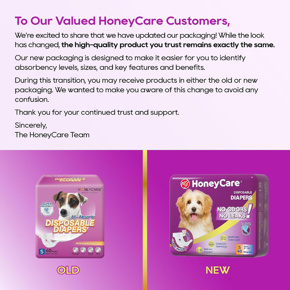 HONEY CARE All-Absorb Disposable Female Dog Diapers Small Size - SMALL(Pack of 1) - image 2