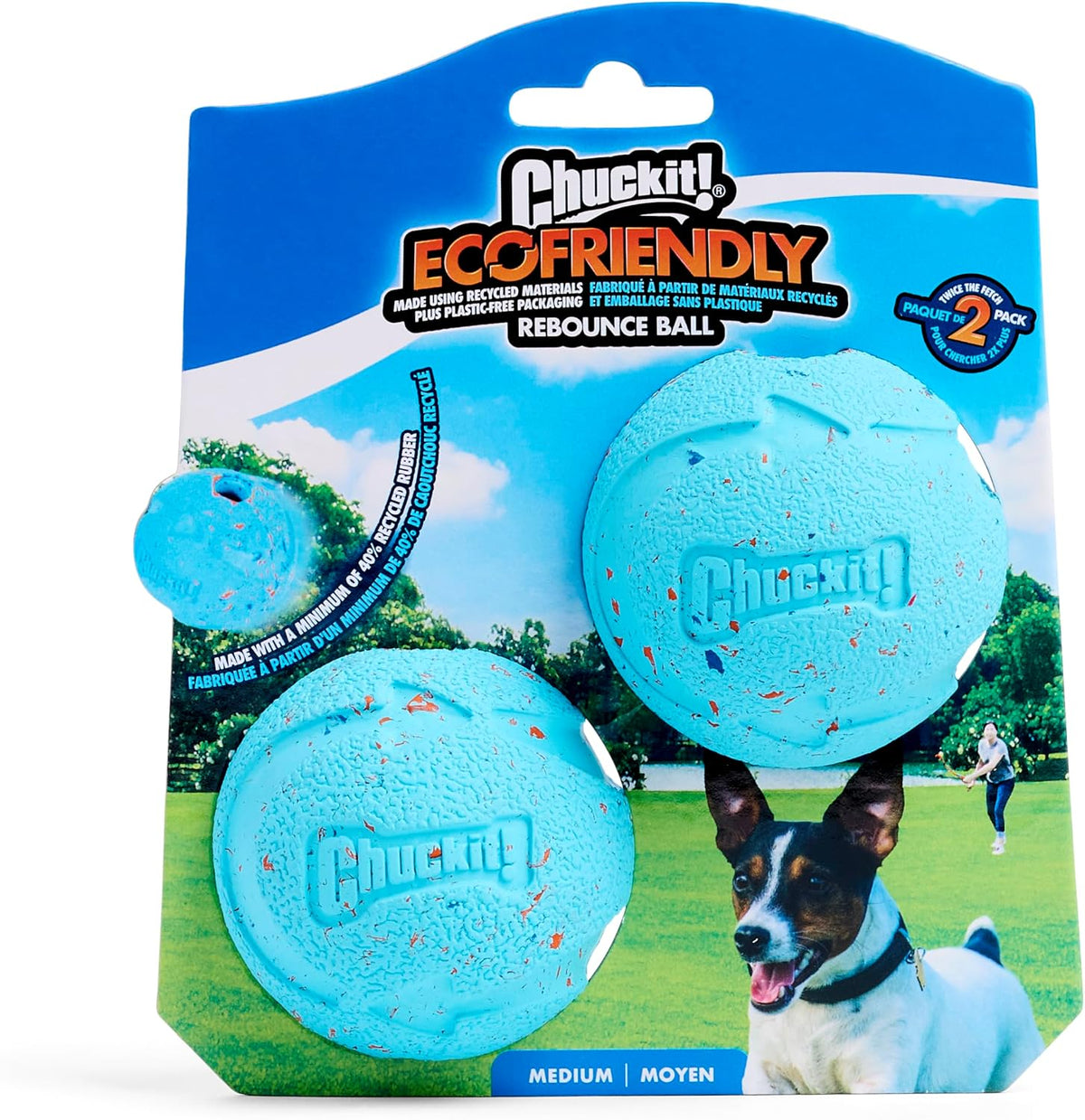 Chuckit! Rebounce Ball Dog Toy, Medium 2.5 Inch - Medium - image 4