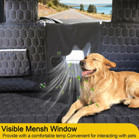 Waterproof Tesla Model Y Dog Seat Cover – 600D Oxford Rear Seat Hammock with Mesh Window
