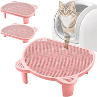 Litter Catching Step for Cat Litter Box - Pink