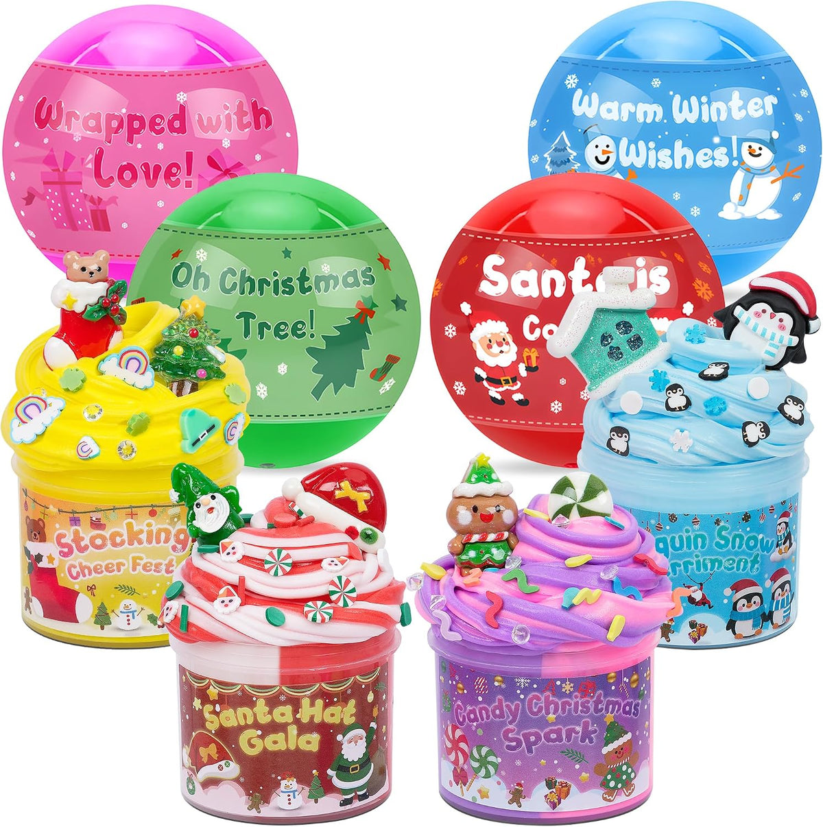 Astronaut Galaxy Slime for Kids, Big Slime Bucket with Clay - Christmas Stocking Stuffers