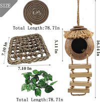Leopard Gecko Coconut Hut with Ladder - 【Style C】 - image 2