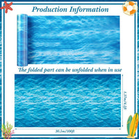 Irenare 2 Pieces Ocean Plastic Tablecloth 54 x 108 Inch Blue – Fun for Kids & Family - 1 / 1200 x 54 Inch (Rectangular) - image 2