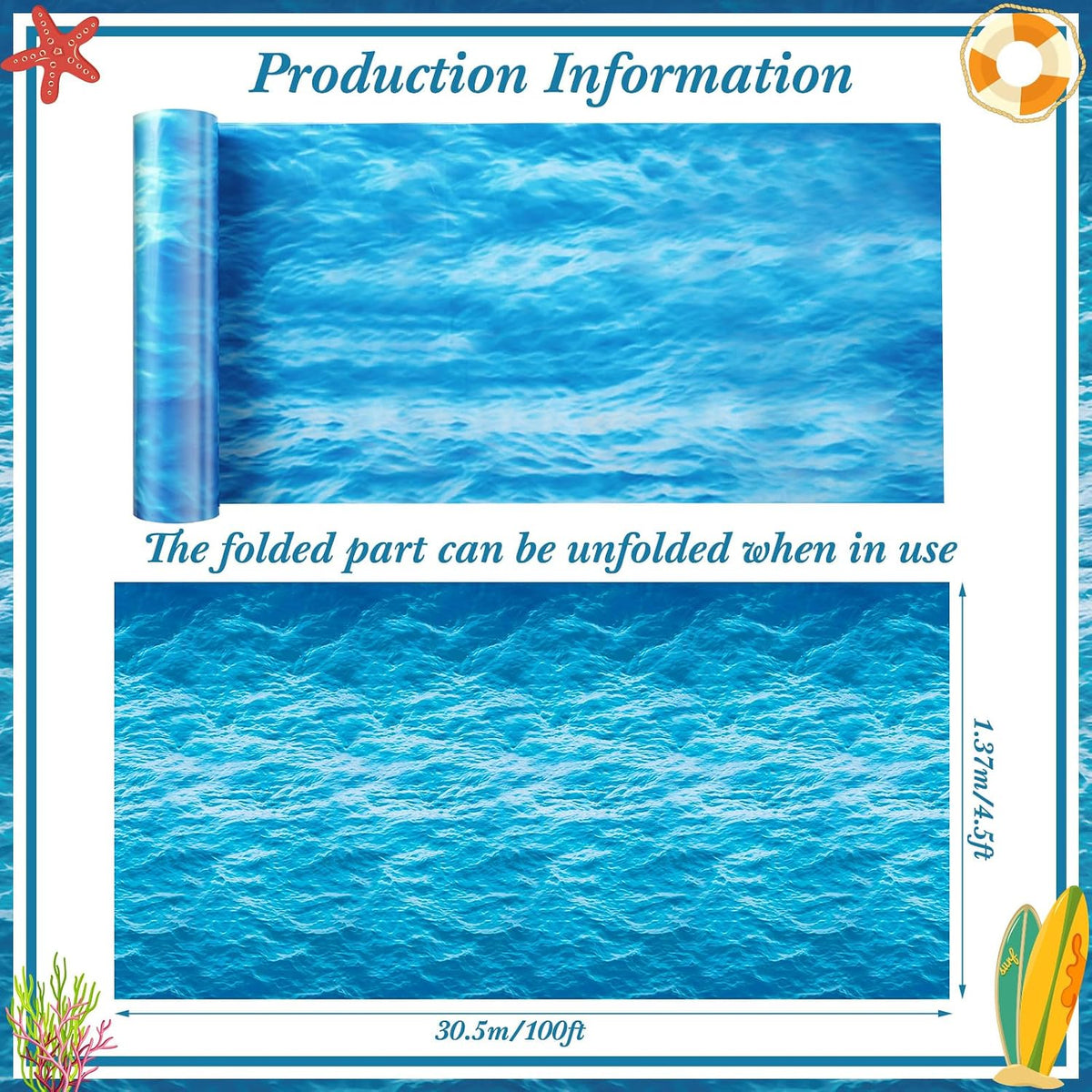Irenare 2 Pieces Ocean Plastic Tablecloth 54 x 108 Inch Blue – Fun for Kids & Family - 1 / 1200 x 54 Inch (Rectangular) - image 2