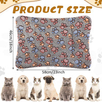 4 Pack Soft Pet Bed Mat Small Dog Crate Fleece – Essentials for Dogs - 23 x 18 Inches / Gray - image 2