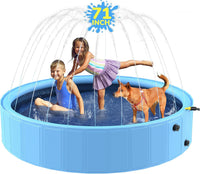 47'' Foldable Dog Pet Bath Pool, Heavy Duty Non-Slip Kiddie Pool - 71'' Dog Pool