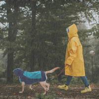 Hooded Dog Raincoat, Reflective Large Dog Rain Poncho - Small / Blue - image 4