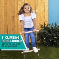 Squirrel Products 6 ft. Climbing Rope Ladder for Kids - image 2