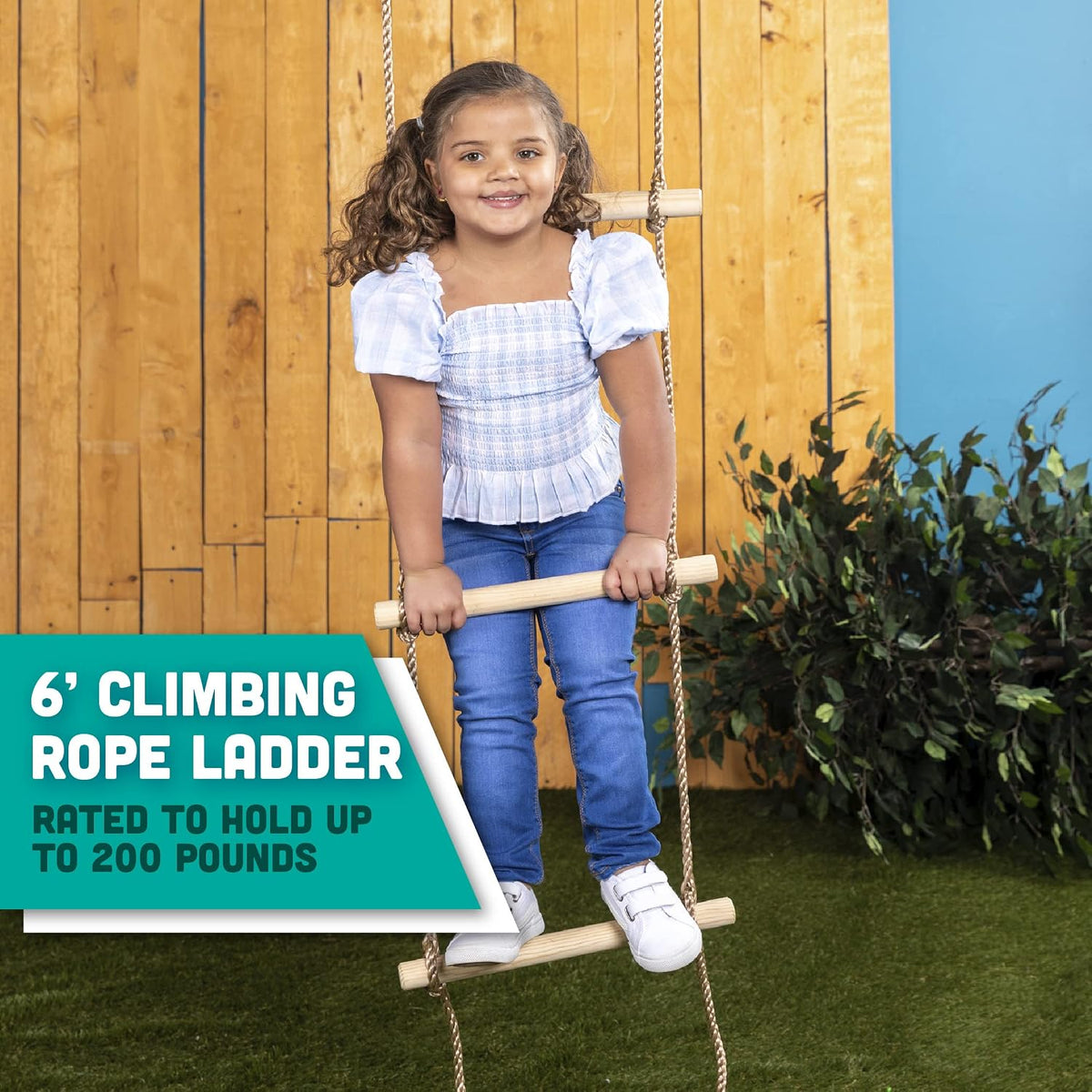 Squirrel Products 6 ft. Climbing Rope Ladder for Kids - image 2