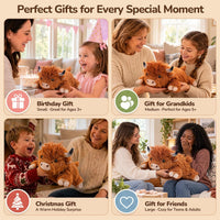 SQEQE Weighted Stuffed Animals Capybara Plush - Scotch Cow / Medium(13.8 Inch) - image 4