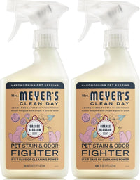 Mrs. MEYER'S CLEAN DAY Pet Stain & Odor Fighter - Orange Blossom / 16 Fl Oz (Pack of 2)