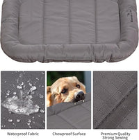 KHONSU PET Durable Dog Bed Tough and Tear Proof Dog Crate Bed, 800lbs Tear Strength PVC-Backed Waterproof Ped Bed Mat Indoor & Outdoor Use for Dogs up to 90 lbs